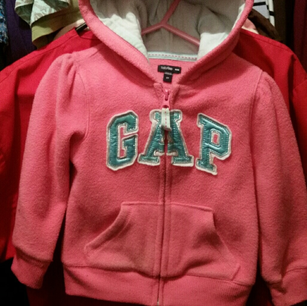 GUC💗GAP Logo Hoodie, zipper w/pockets